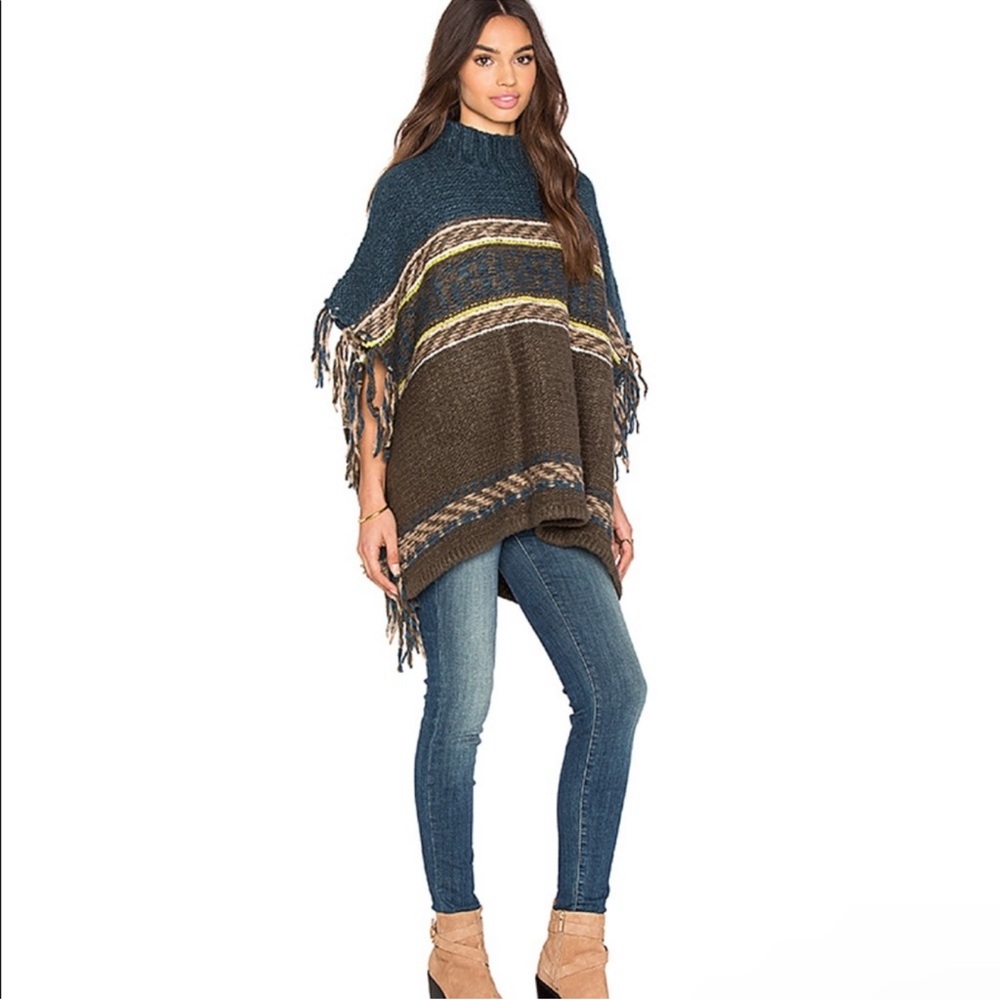 Free‎ People Labyrinth poncho sz M/L